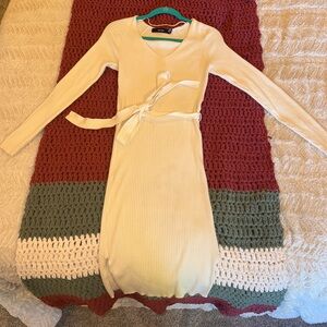 Vero Moda Cream Midi Dress